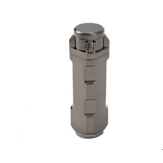 Passatore Quito szivaröngyújtó – 3 lángos jet, 8 mm-es szivarfúróval, sötétszürke (gunmetal)