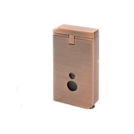 Passatore Sinclair szivaröngyújtó – 2 lángos jet, 8 mm-es szivarfúróval, antik réz, kigyóbőr mintás