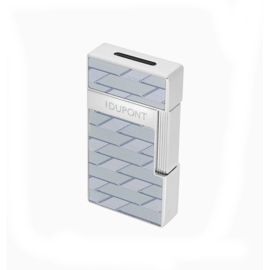 S.T. Dupont LI Biggy Grey Monogram 1872 exkluzív szivargyújtó - Szürke és ezüst színű