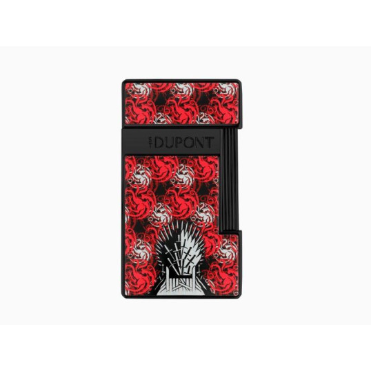 S.T. Dupont Slimmy Game of Thrones House Targaryen szúrólángos öngyújtó - Piros sárkány mintákkal