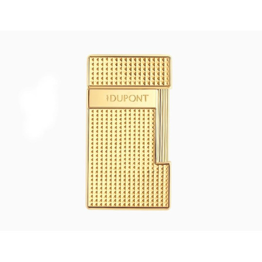 S.T. Dupont Slimmy arany színű szúrólángos öngyújtó - Gyémánt mintás