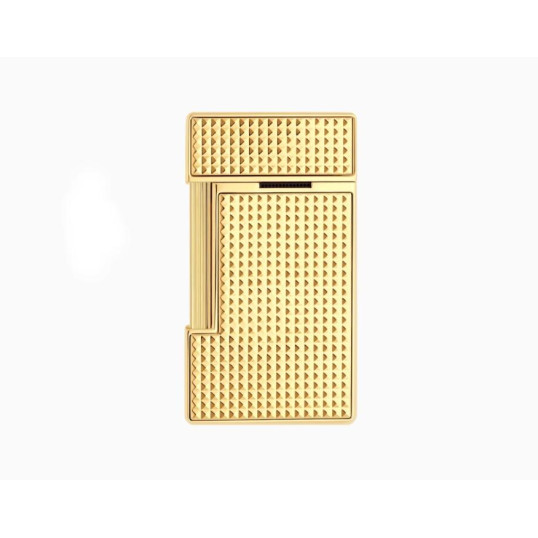 S.T. Dupont Slimmy arany színű szúrólángos öngyújtó - Gyémánt mintás