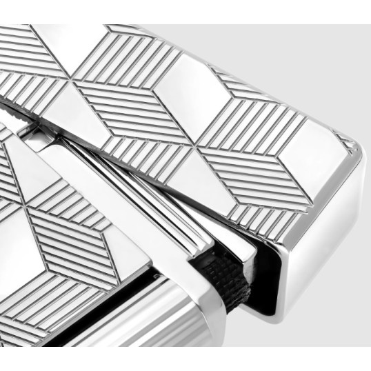 S.T. Dupont Initial palládium bevonatú szivar gyújtó - guilloche mintával