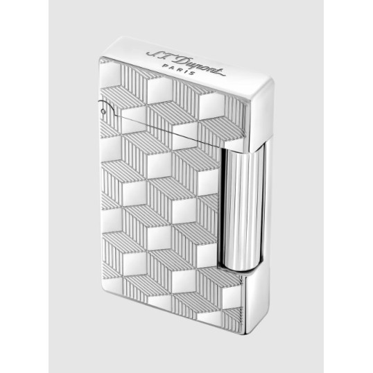 S.T. Dupont Initial palládium bevonatú szivar gyújtó - guilloche mintával