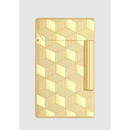 S.T. Dupont Initial arany bevonatú szivar öngyújtó - guilloche mintával