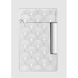 S.T. Dupont Initial palládium bevonatú szivar öngyújtó - guilloche mintával