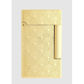 S.T. Dupont Initial aranyozott szivar öngyújtó - guilloche mintával