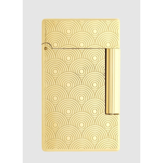 S.T. Dupont Initial aranyozott szivar öngyújtó - guilloche mintával
