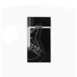 S.T. Dupont Biggy Fender szivaros öngyújtó - széles szúrólánggal - fekete és króm 