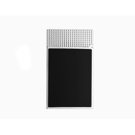 S.T. Dupont Le Grand Dupont fekete természetes lakkozású szivargyújtó – palládium bevonattal, dupla lánggal