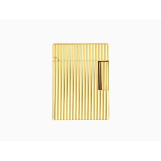 S.T. Dupont Ligne 1 öngyújtó – függőleges guilloché mintázat, sárgaarany bevonat