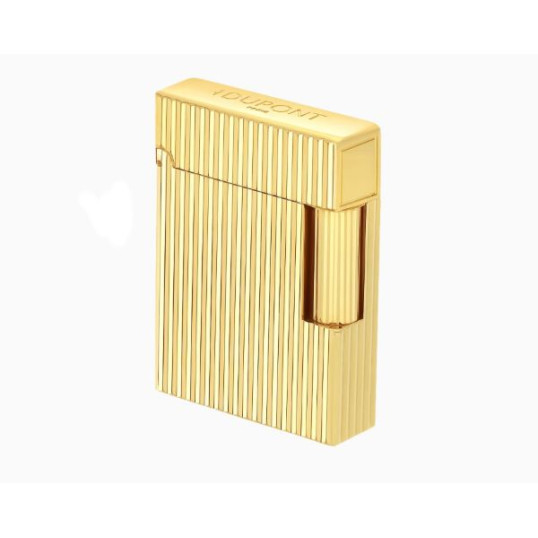 S.T. Dupont Ligne 1 öngyújtó – függőleges guilloché mintázat, sárgaarany bevonat