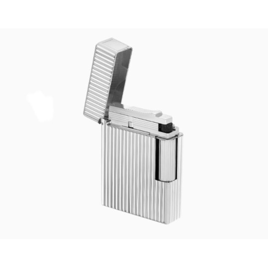 S.T. Dupont Ligne 1 öngyújtó – függőleges guilloché mintázat, palládium bevonat