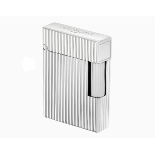 S.T. Dupont Ligne 1 öngyújtó – függőleges guilloché mintázat, palládium bevonat