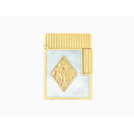 S.T. Dupont Ligne 1 Romeo y Julieta limitált kiadású öngyújtó – fehér lakk, arany kivitel - 0436