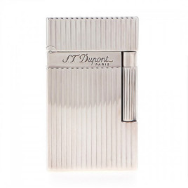 S.T. Dupont Ligne 2 ezüst guilloché szivaröngyújtó – csíkos mintával