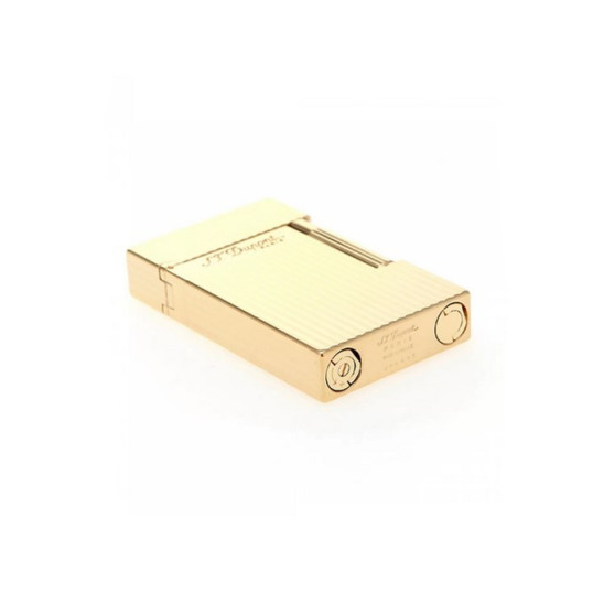 S.T. Dupont Ligne 2 szivar öngyújtó – Vertical Lines guilloché, sárgaarany bevonat