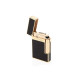 S.T. Dupont L2, fényes fekete színű szivar öngyújtó lakk bevonattal - aranyozott