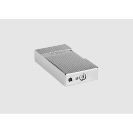 S.T. Dupont Big D króm színű, gyémánt mintás szúrólángos szivaröngyújtó