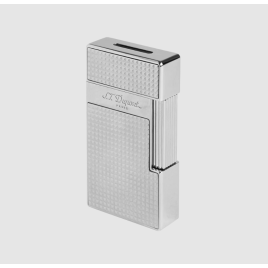 S.T. Dupont Big D króm színű, gyémánt mintás szúrólángos szivaröngyújtó