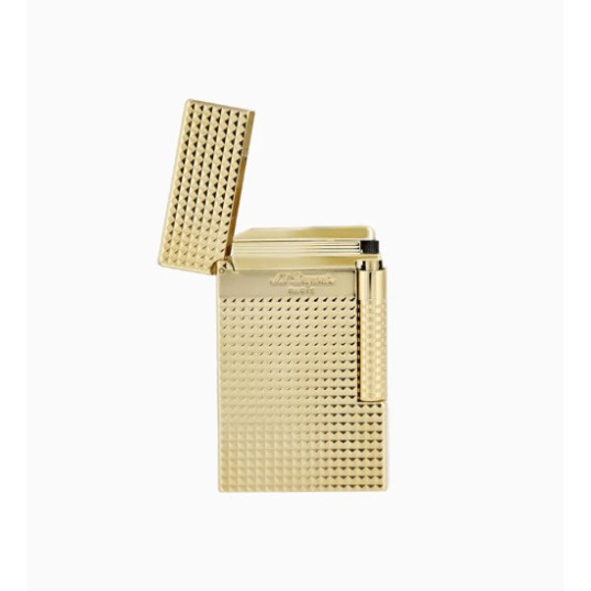 S.T. Dupont szivaröngyújtó Le Grand Cling, Diamond Head mintás - arany bevonattal 