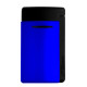 S.T. Dupont MiniJet Fluo Blue szúrólánggal égő szivaröngyújtó - matt fekete és élénk kék színű