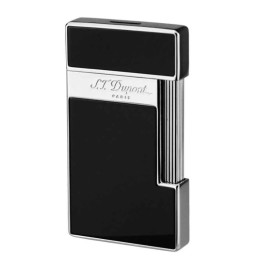 S.T. Dupont BQ Slimmy Laque, fekete és króm színű szúrólángos öngyújtó - Noir/Chrome
