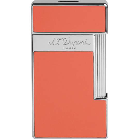 S.T. Dupont Slimmy szúrólángos öngyújtó - korall és króm színű
