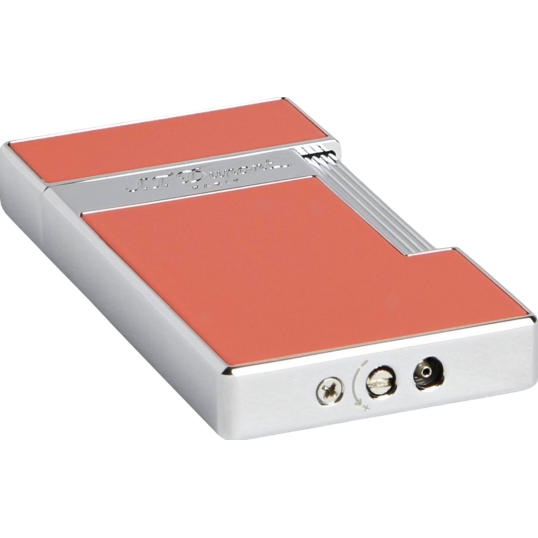 S.T. Dupont Slimmy szúrólángos öngyújtó - korall és króm színű