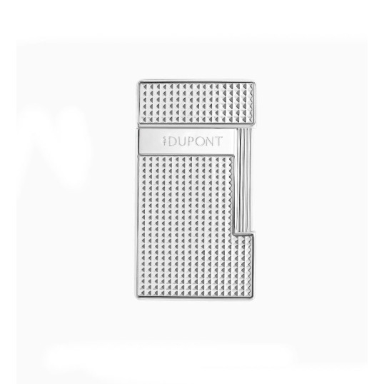 S.T. Dupont Slimmy króm színű szúrólángos öngyújtó - Gyémánt mintás