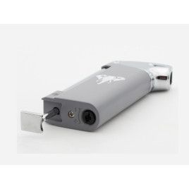 White Elephant Pro Bo Grey pipagyújtó oldalsó lánggal - Szürke és Króm színű