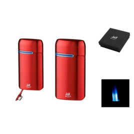 Winjet 3-as szúrólángos szivargyújtó kihajtható szivarfúróval - piros