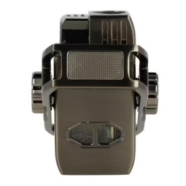 Winjet Fidget Spinner vihargyújtó, 1-es szúrólángos szivar öngyújtó beépített szivarfúróval - sötétszürke színű