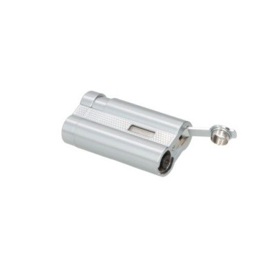 Winjet 3-as szúrólángos szivargyújtó kihajtható nagyméretű szivarfúróval - ezüst színű - 10 mm fúróval