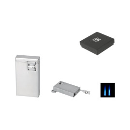 Winjet szálcsiszolt 2x jet lángos szivaröngyújtó beépített 6 mm szivarfúróval 