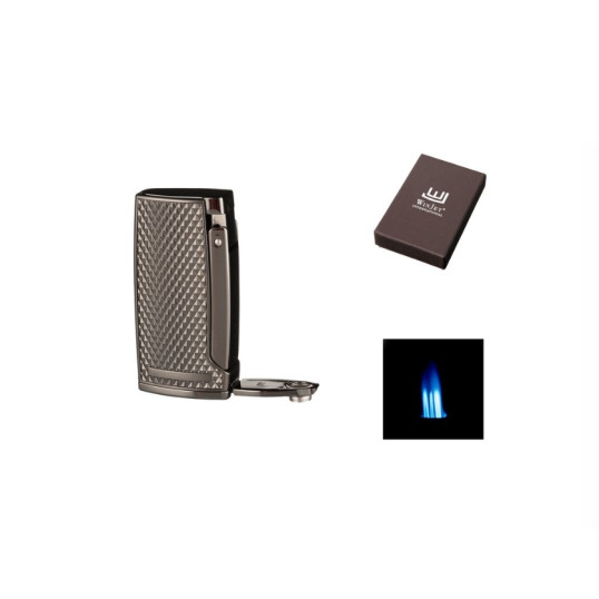 Winjet 3-as szúrólángos szivargyújtó beépített szivarfúróval - antracith színű