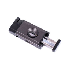 Winjet Premium dupla szúrólángos szivar öngyújtó beépített ék vágóval - matt fekete