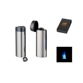 Winjet elektromos szúrólángos szivargyújtó beépített 7mm-es szivarfúróval - antracit színű