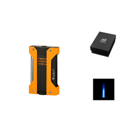 WinJet márkájú, narancssárga és fekete színű szivaröngyújtó