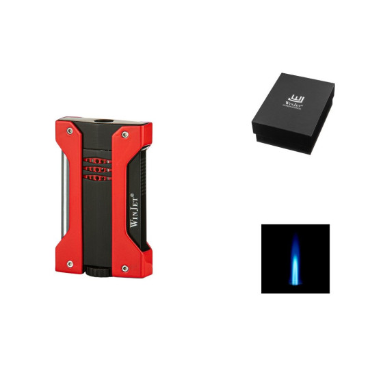 Winjet 1-es szúrólángos szivargyújtó - fekete, piros