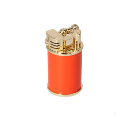 Winjet narancssárga–arany színű tűzköves asztali szivaröngyújtó