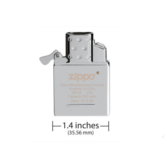 Zippo dupla plazmaív USB-C öngyújtó betét króm színű Classic Zippo öngyújtókhoz