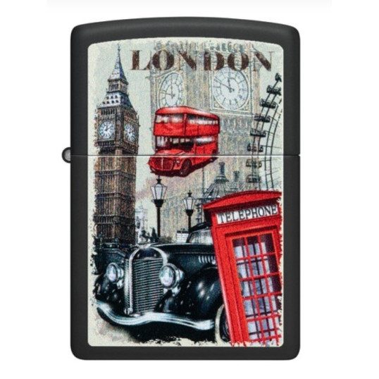 Benzines Zippo öngyújtó - London design