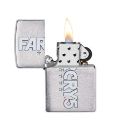 Zippo króm benzines öngyújtó – Far Cry 5 hivatalos mintával