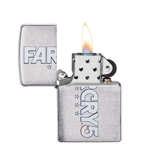 Zippo króm benzines öngyújtó – Far Cry 5 hivatalos mintával