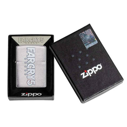 Zippo króm benzines öngyújtó – Far Cry 5 hivatalos mintával