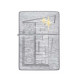 Zippo Vintage Brushed Chrome benzines öngyújtó – retro építészeti gravírozással