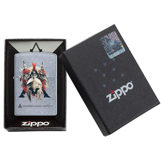Benzines Zippo öngyújtó  -  Assassins Creed Odyssey - Spartan sisak, zsoldosok
