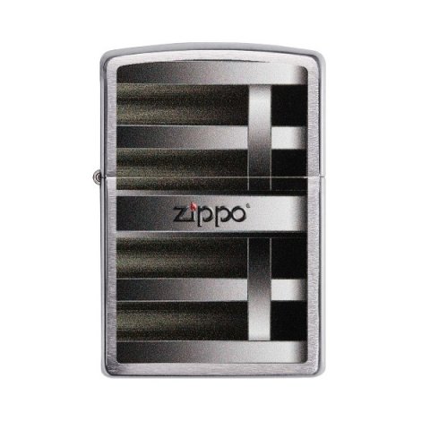 Benzines Zippo öngyújtó  -  csíkos mintás, Zippo logoval
