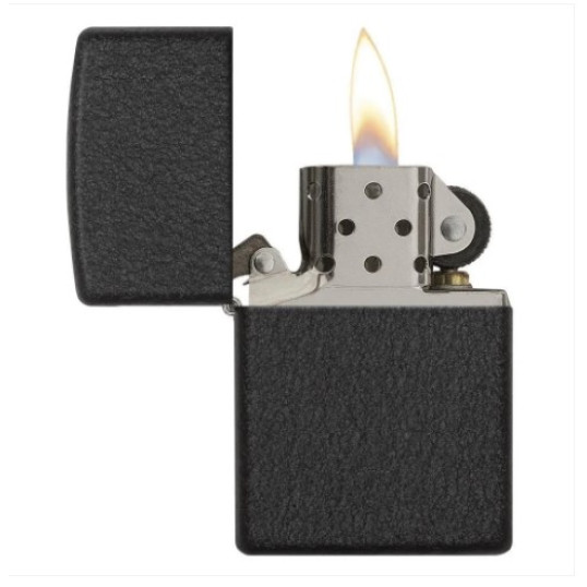 Zippo Black Crackle benzines öngyújtó ajándékszett taktikai tokkal - Benzines öngyújtók